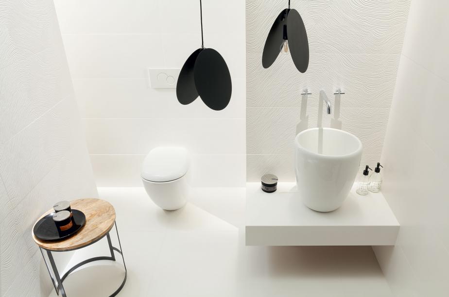 Tubądzin Unit Plus white płytka ścienna 89,8x32,8 cm