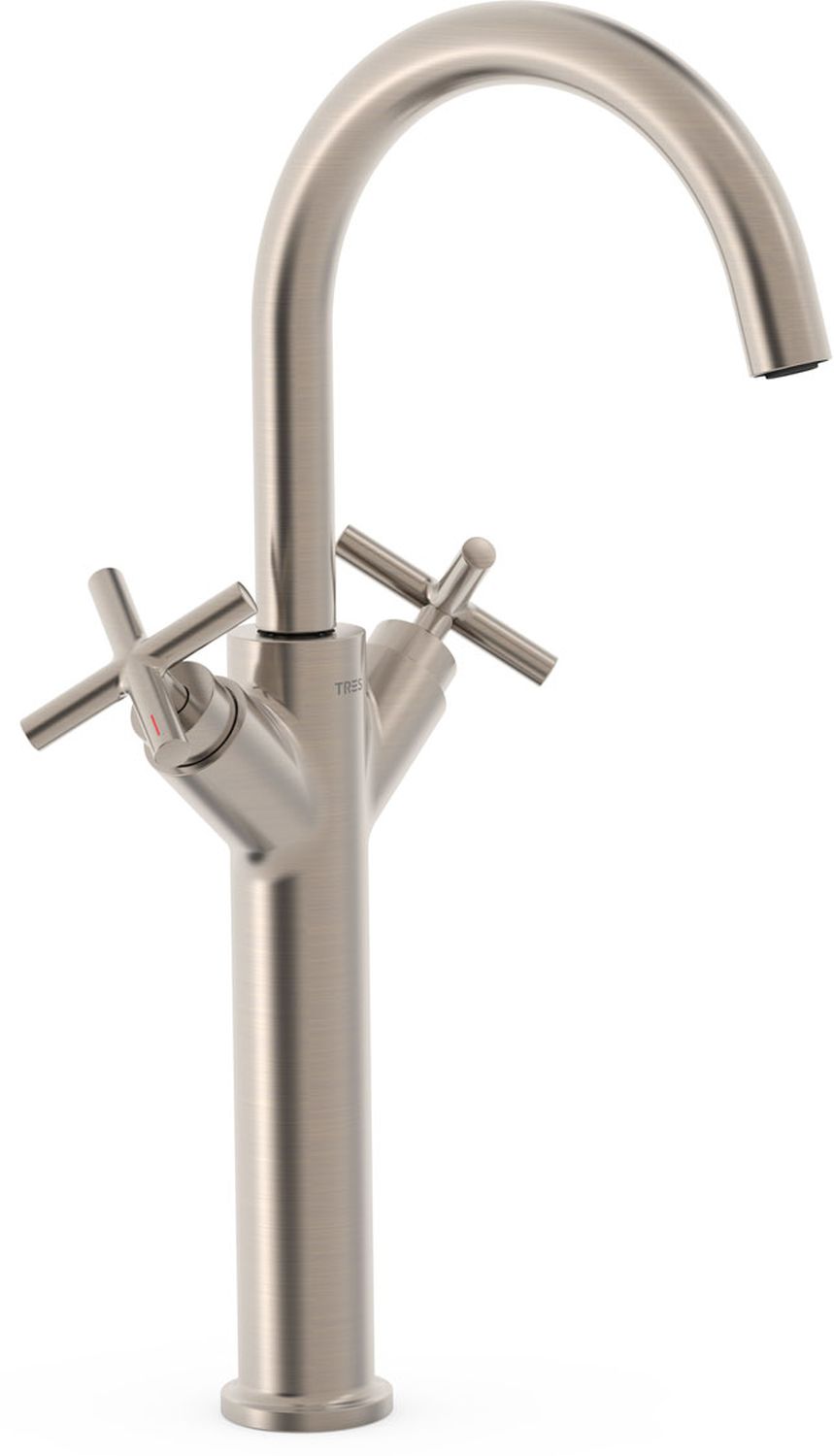 Tres Mont Blanc bateria umywalkowa stojąca stal 28380301AC