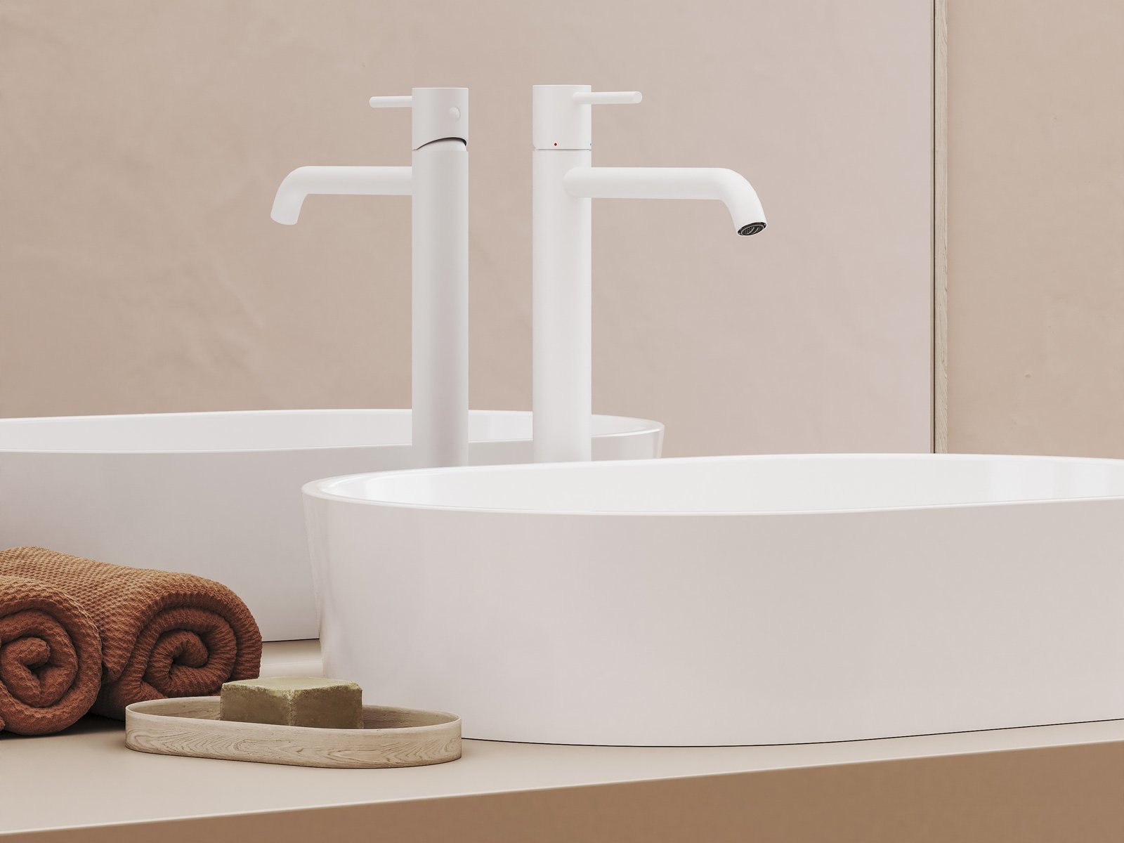 Ravak Espirit bateria umywalkowa stojąca biała X070237