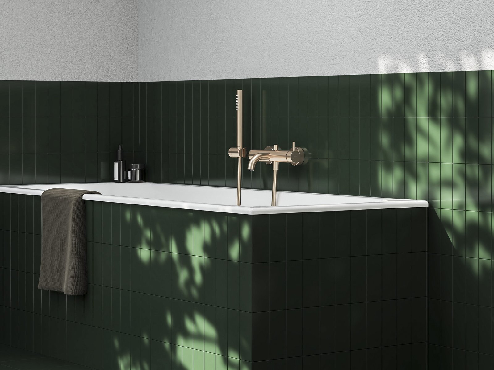 Ravak Espirit bateria wannowo-prysznicowa ścienna ES 022.60RGB różowe złoto X070353