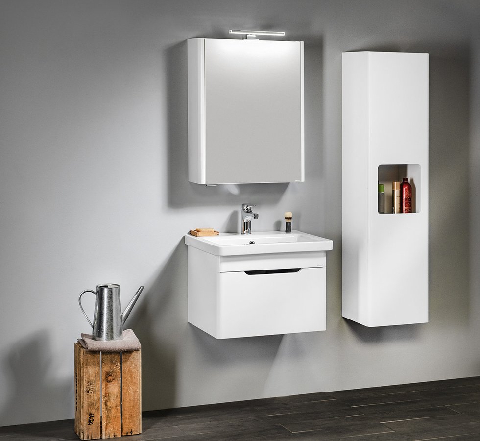 Sapho Ella szafka 56,5 cm podumywalkowa wisząca biały EL060-3030