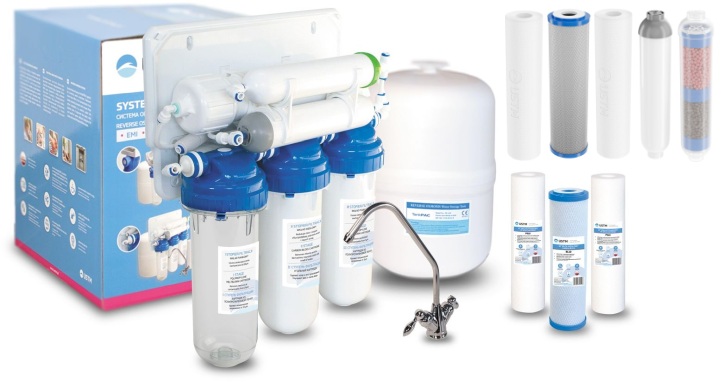 Zestaw USTM RO6 zestaw filtrujący z odwróconą osmozą z kompletem wkładów (RO6WFUYOUNG, SET15) - Wysyłka w 24h