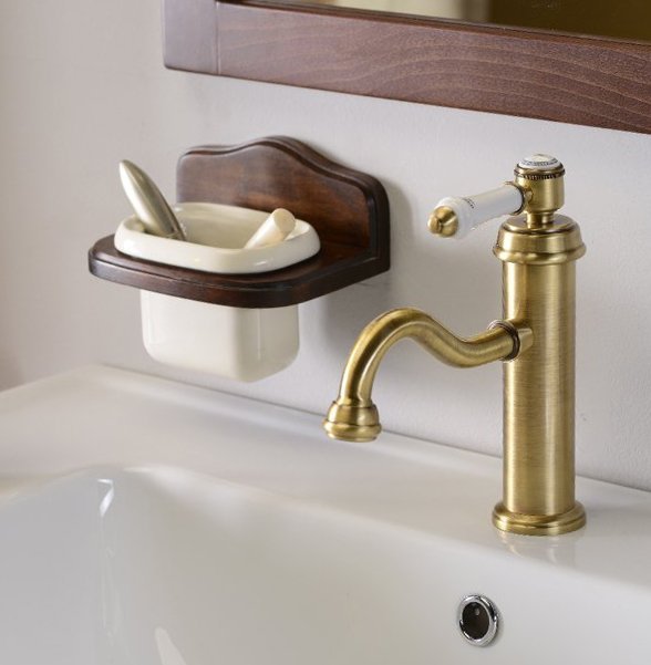 Sapho Vienna bateria umywalkowa stojąca brąz VO002BR