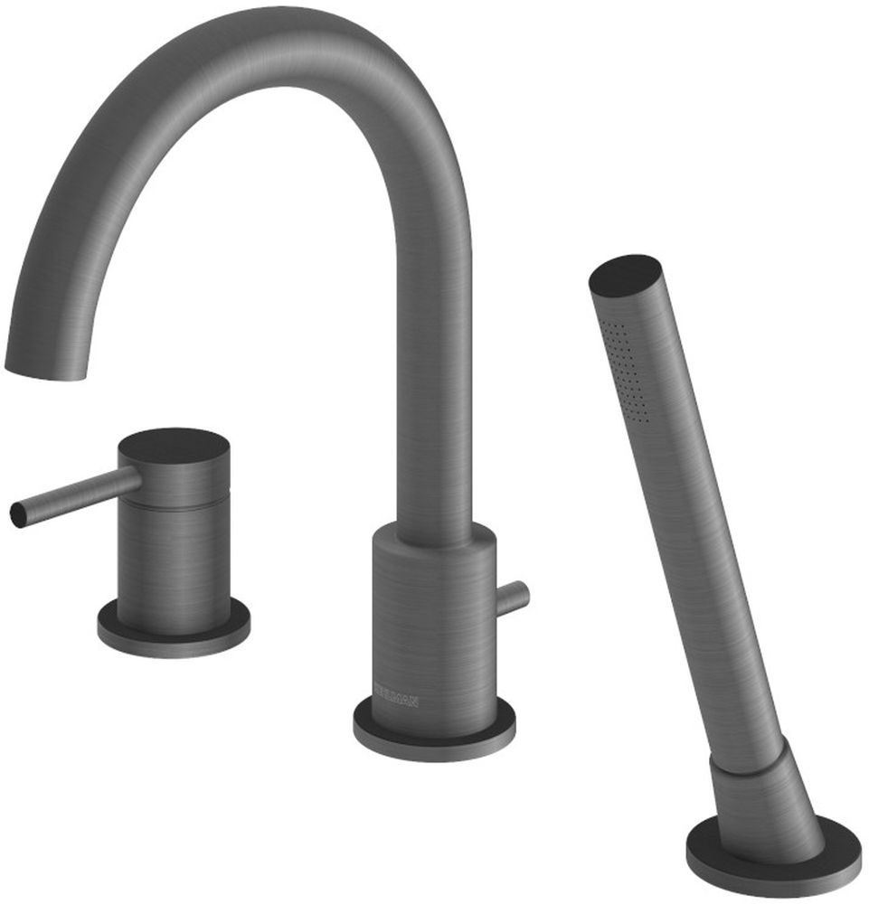 Kohlman Axel Gray bateria wannowo-prysznicowa nawannowa grafit szczotkowany QB241AG