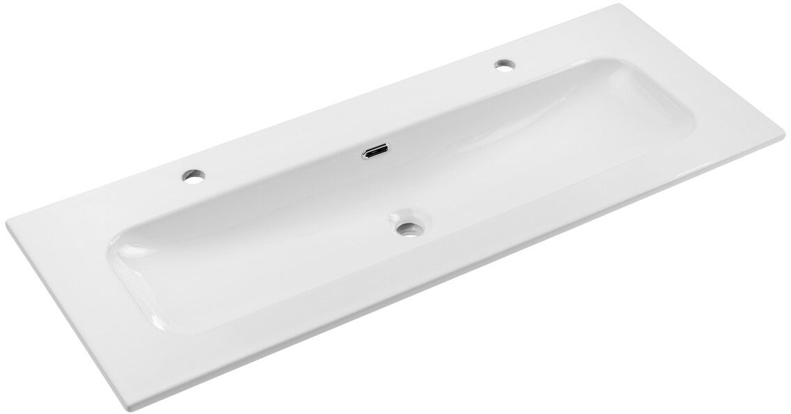 Comad Fly umywalka 121x46 cm prostokątna meblowa biała FLY 120 2TH DP ( E-8073-120-2TH )