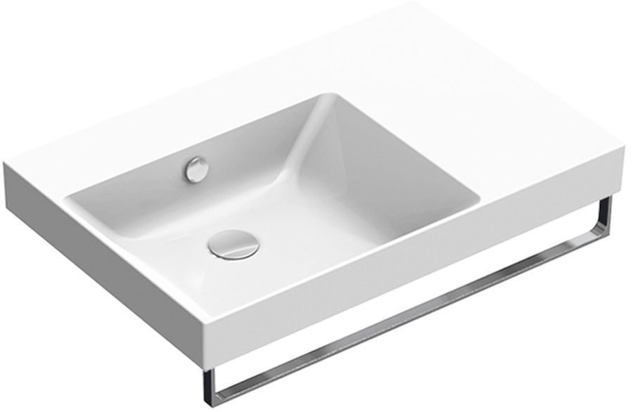 Catalano Zero umywalka 75x50 cm prostokątna ścienna-meblowa biała 0120790001