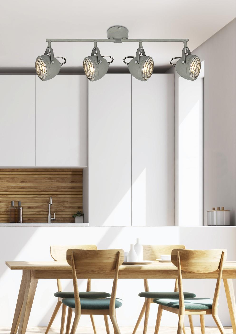 Candellux Pent lampa podsufitowa 4x50W szary 94-68071