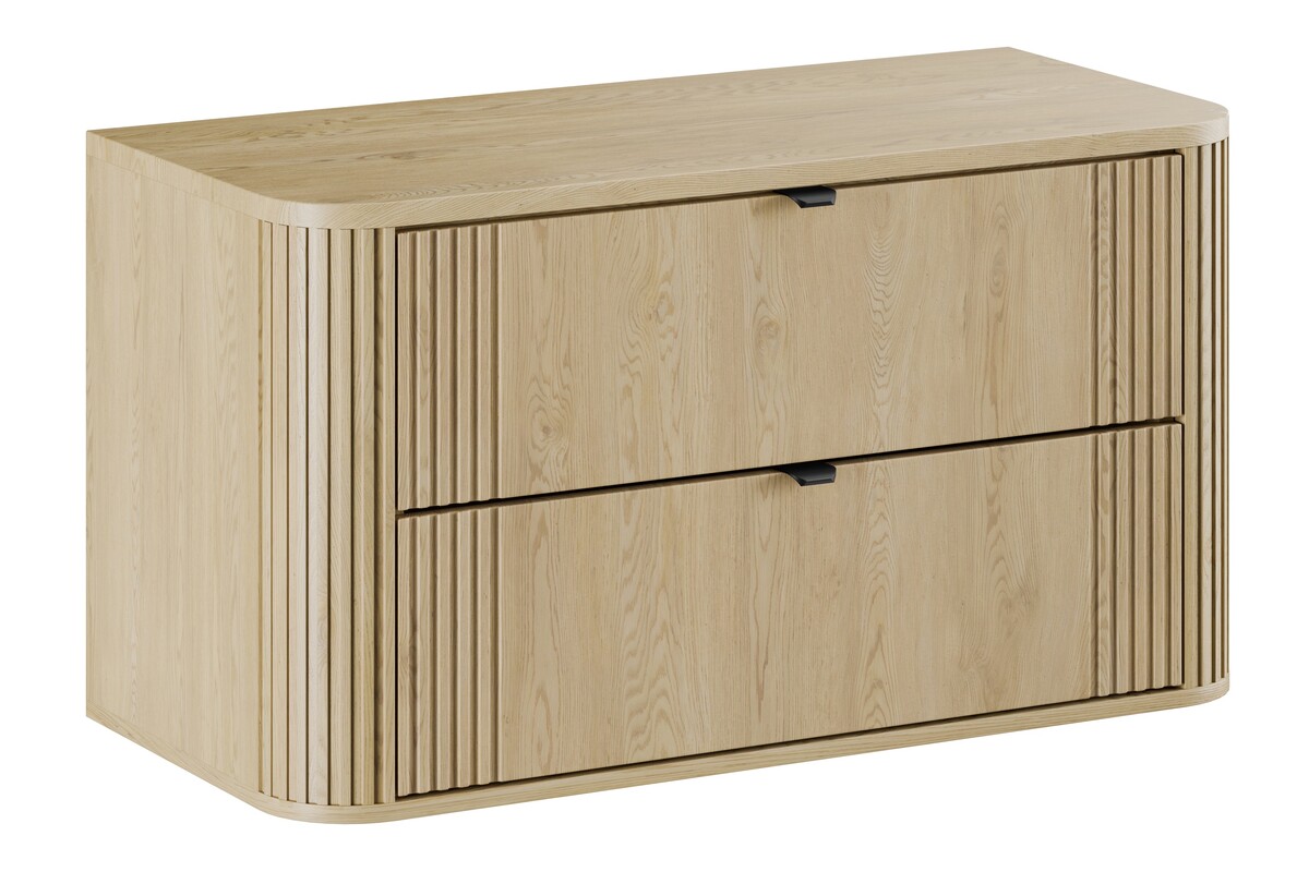 Comad Ovalia Cremona szafka z blatem 100x46x cm podumywalkowa wisząca dąb SET-OVC B CREMONA 100CM