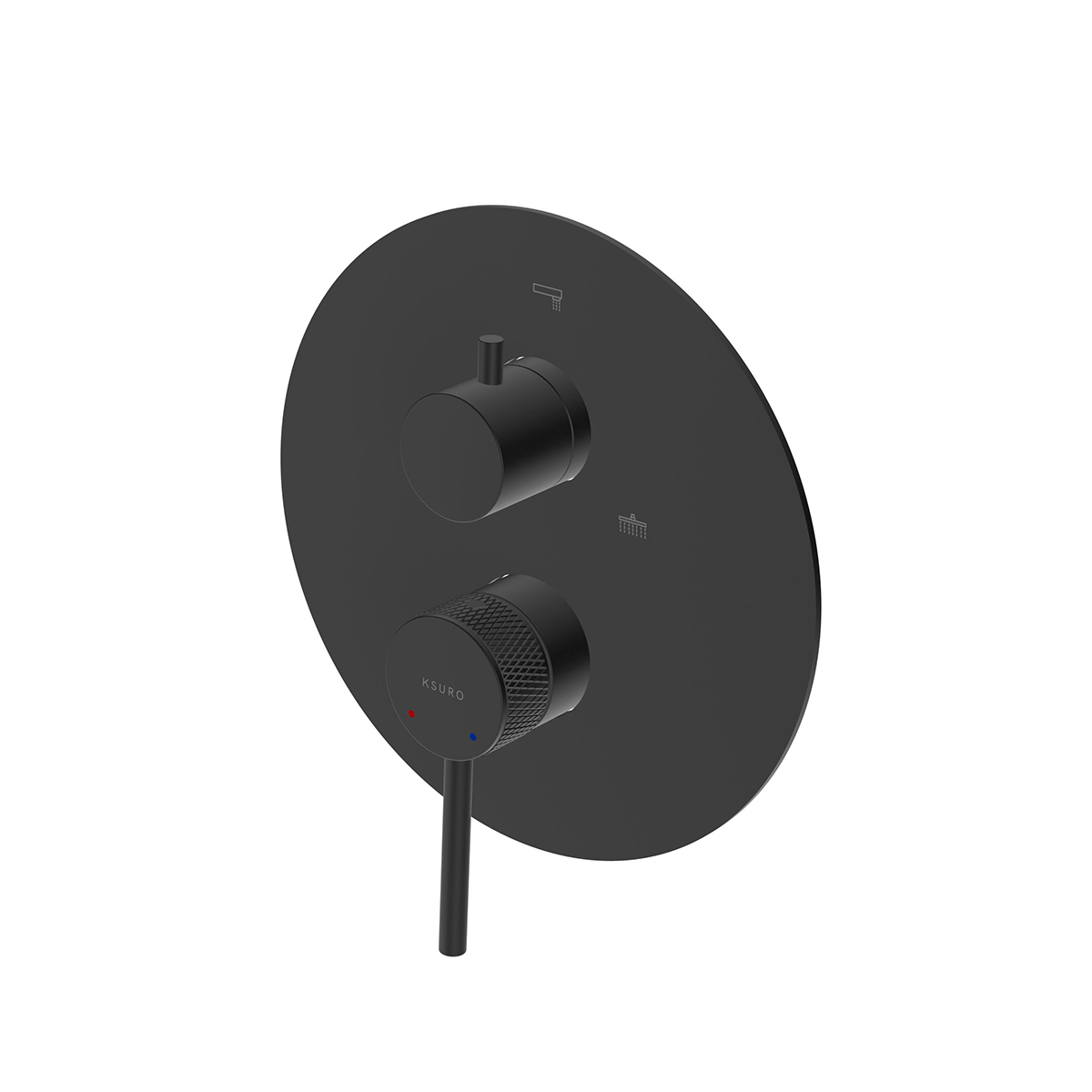 Ksuro 01 bateria wannowo-prysznicowa podtynkowa czarny mat 13002030 - Wysyłka w 24h