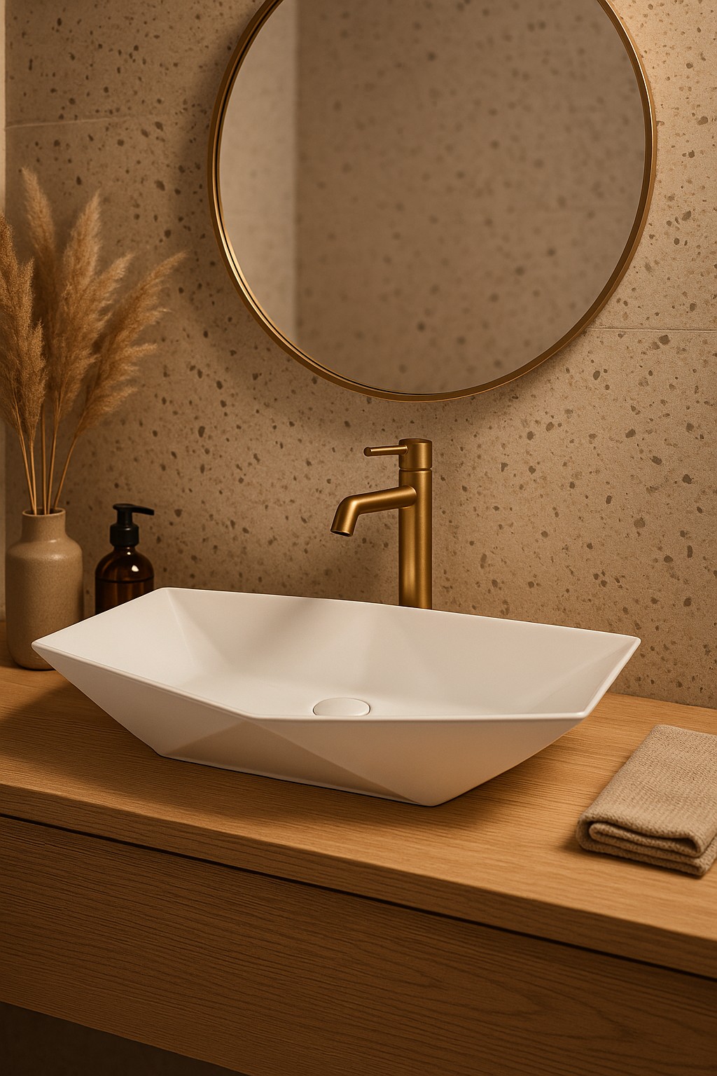 Aquavea Prisa umywalka 56x37 cm nablatowa biała PRISABIA