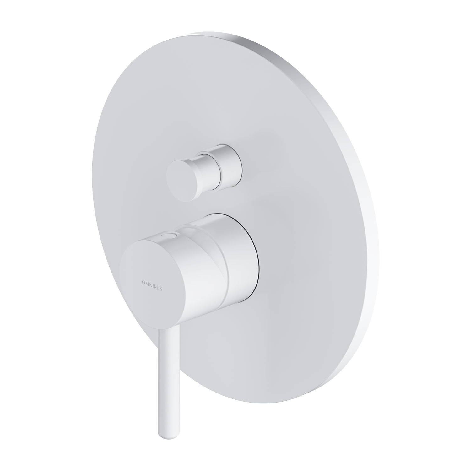 Omnires Y bateria wannowo-prysznicowa podtynkowa biała Y1235WM