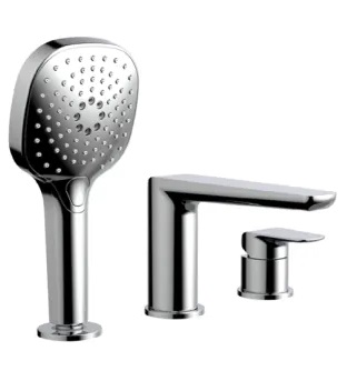 Excellent Clever 2.0 bateria wannowo-prysznicowa nawannowa 3-otworowa chrom AREX.4134CR