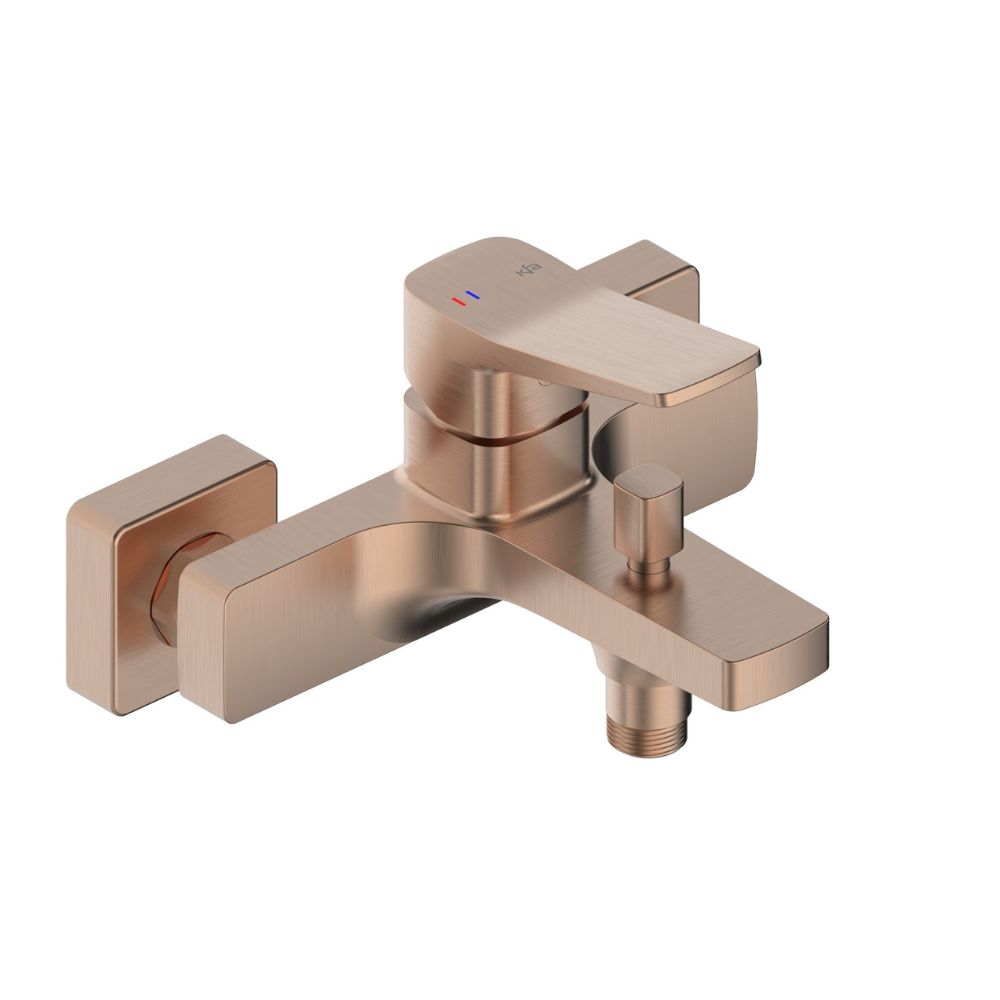 KFA Armatura Malaga Rose Gold bateria wannowo-prysznicowa ścienna różowe złoto szczotkowane 4524-010-34 - Wysyłka w 24h