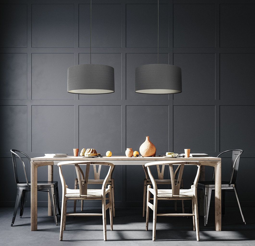 BPS Koncept Len Light lampa wisząca 1x60 W grafitowa 0E0-207-50