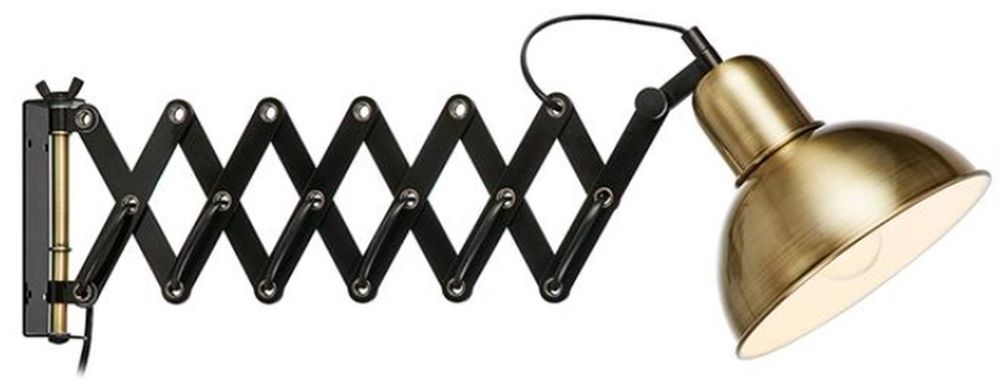 Markslöjd Riggs kinkiet 1x60W czarny/antyk 108104