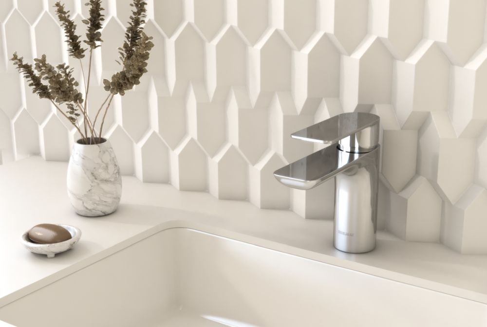 Kohlman Proxima bateria umywalkowa stojąca chrom QB100P