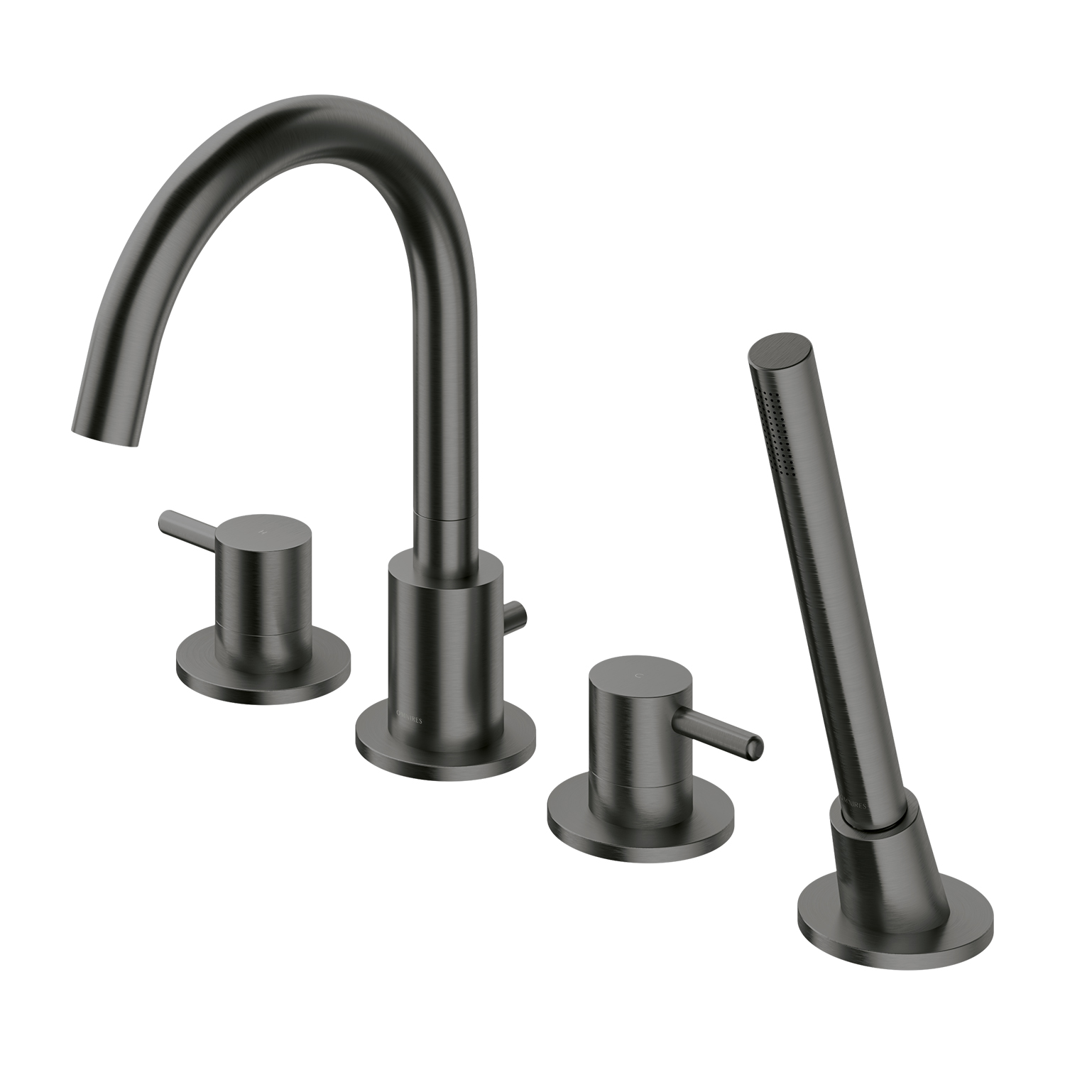 Omnires Y bateria wannowo-prysznicowa nawannowa grafitowa Y1232GR - Wysyłka w 24h