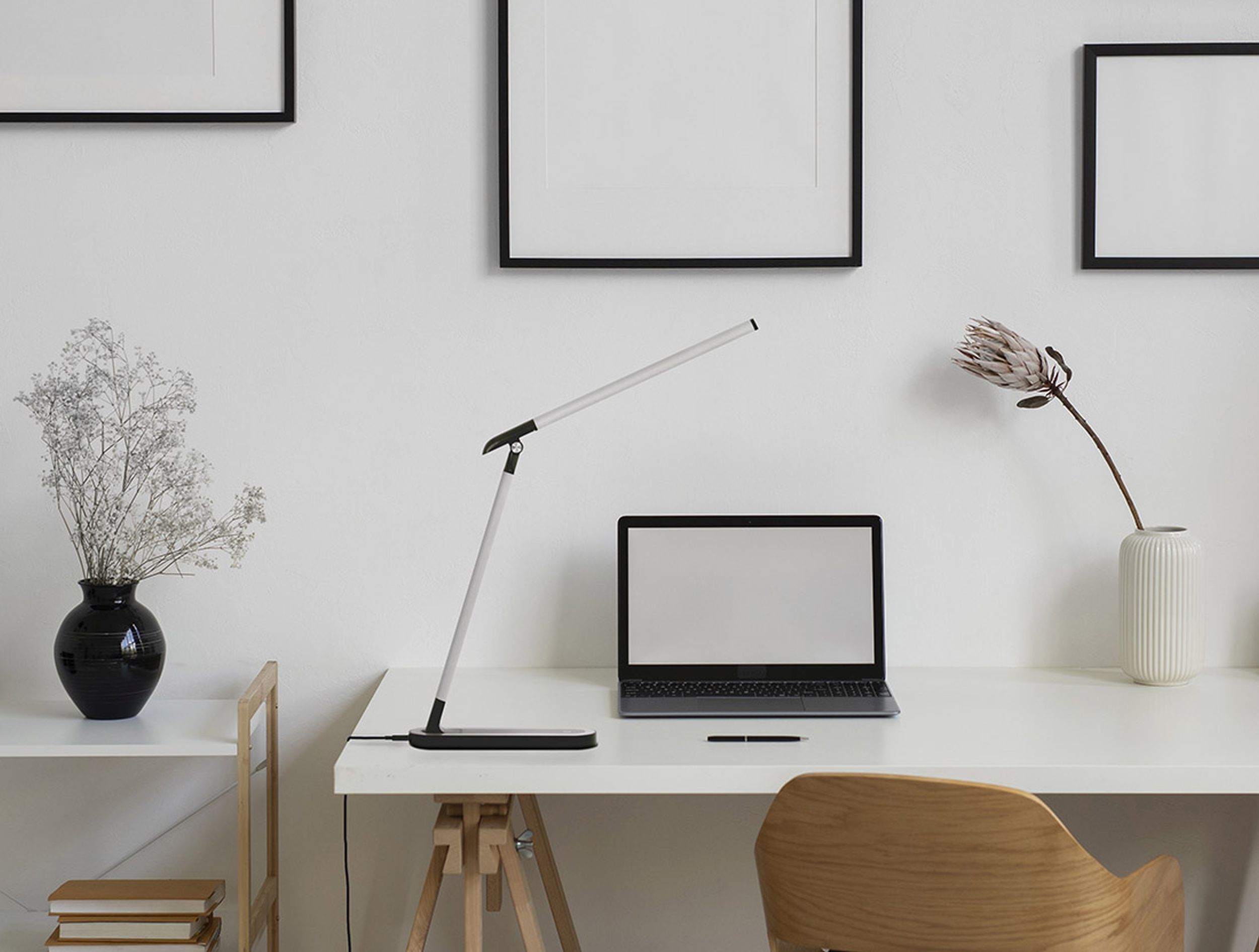 Kaja Niko lampa biurkowa 1x5W LED czarny/szary K-MT-206CZARNY