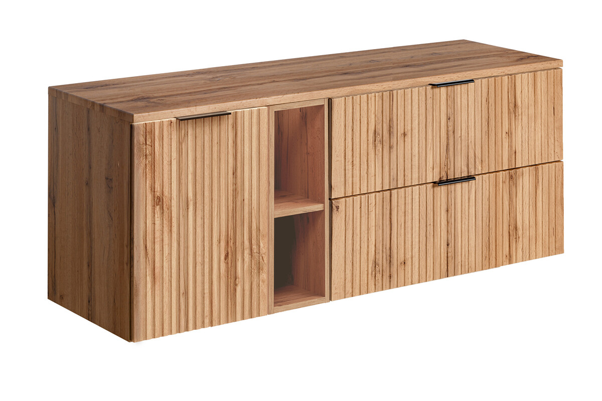 Zestaw Comad Adel Oak szafki 80 cm, 40 cm i 20 cm wiszące z blatem 140 cm dąb Wotan SET-ADO B WOTAN 140CM LB - Wysyłka w 24h