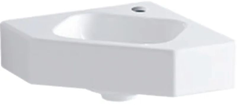 Geberit iCon umywalka 46x33 cm narożna ścienna KeraTect biała 124729600
