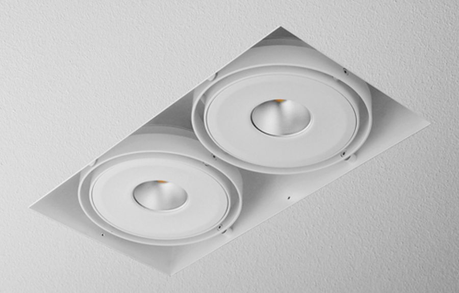 Aqform Squares lampa do zabudowy 2x12W czarna struktura 30117-L930-F1-00-12