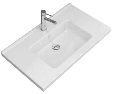 Vilarte by Dura Sees umywalka 80x46 cm prostokątna meblowa zielony mat 5820-MY