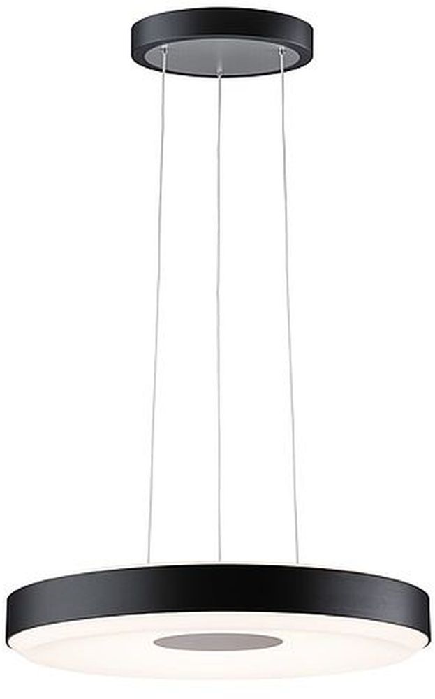 Paulmann Puric Pane lampa wisząca 1x22W LED czarna/szara 79517