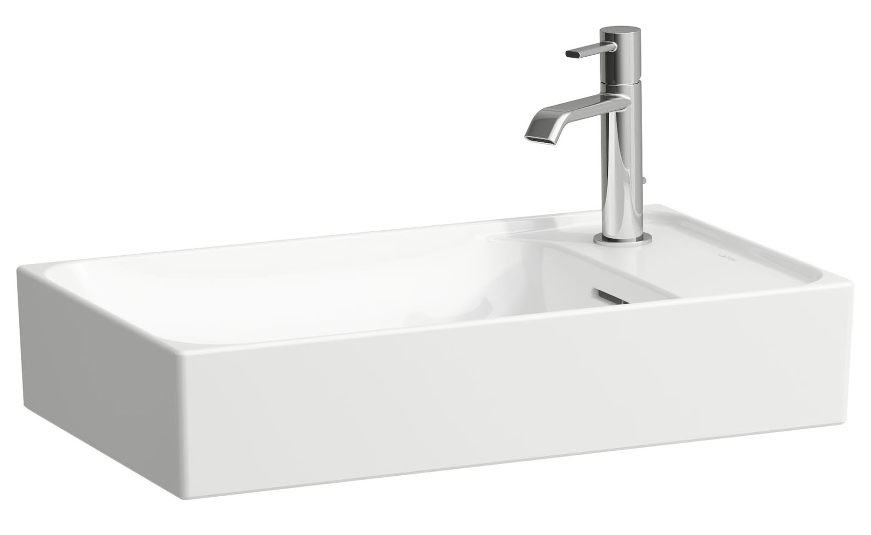 Laufen Meda umywalka 60x35 cm prostokątna nablatowa biały mat H8121137571061