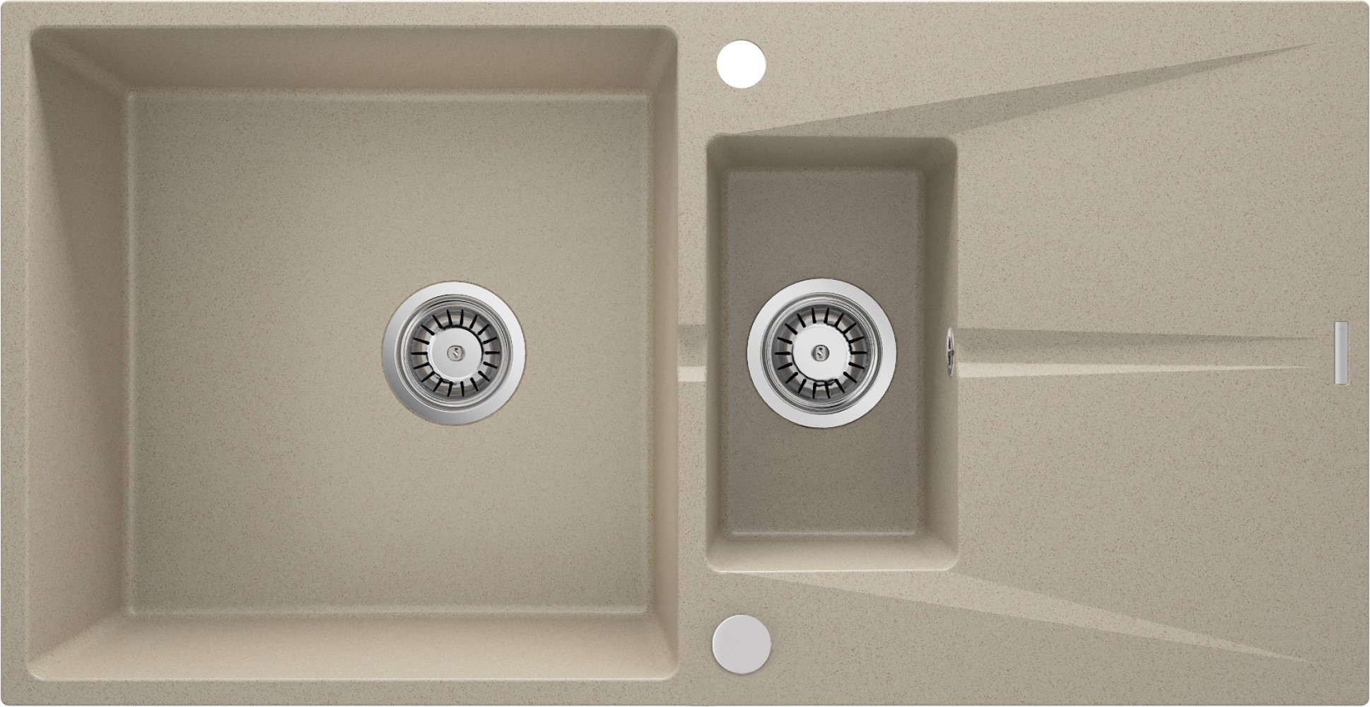 Deante Corio zlewozmywak granitowy 97x50 cm beżowy ZRC_7513