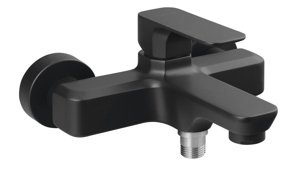 Sapho Spy bateria wannowo-prysznicowa ścienna czarny mat PY10/15