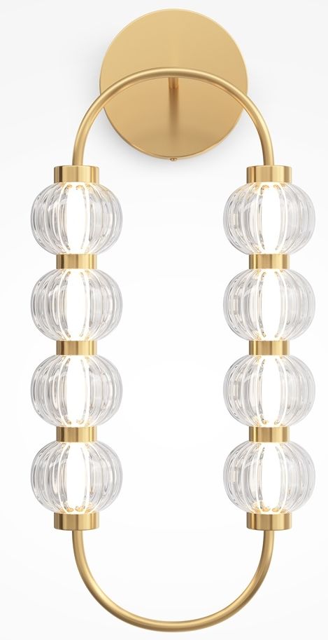 Maytoni Amulet kinkiet 1x16 W przezroczysty-złoty MOD555WL-L11G3K