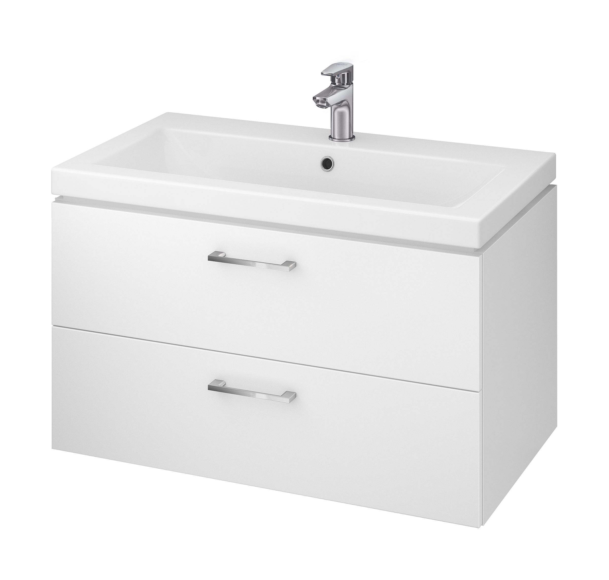 Cersanit Lara umywalka z szafką 80 cm zestaw meblowy biały S801-149-DSM