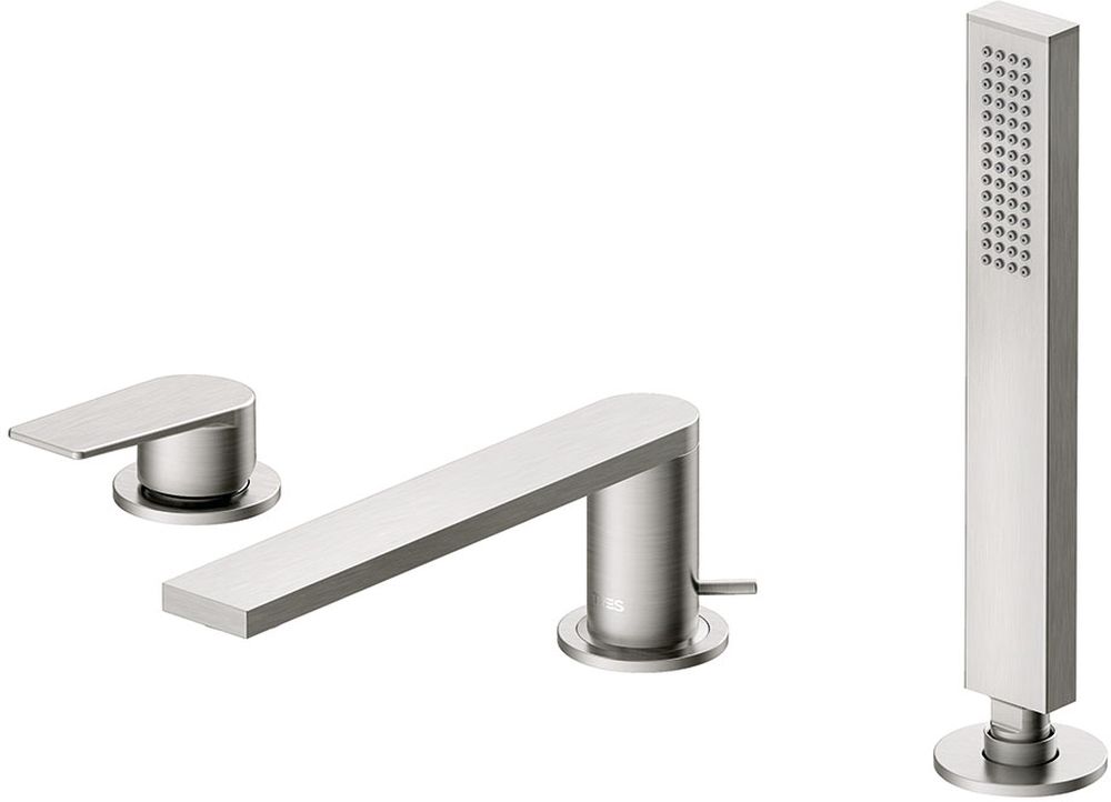 Tres Project bateria wannowo-prysznicowa 3-otworowa stal 211.161.01.AC