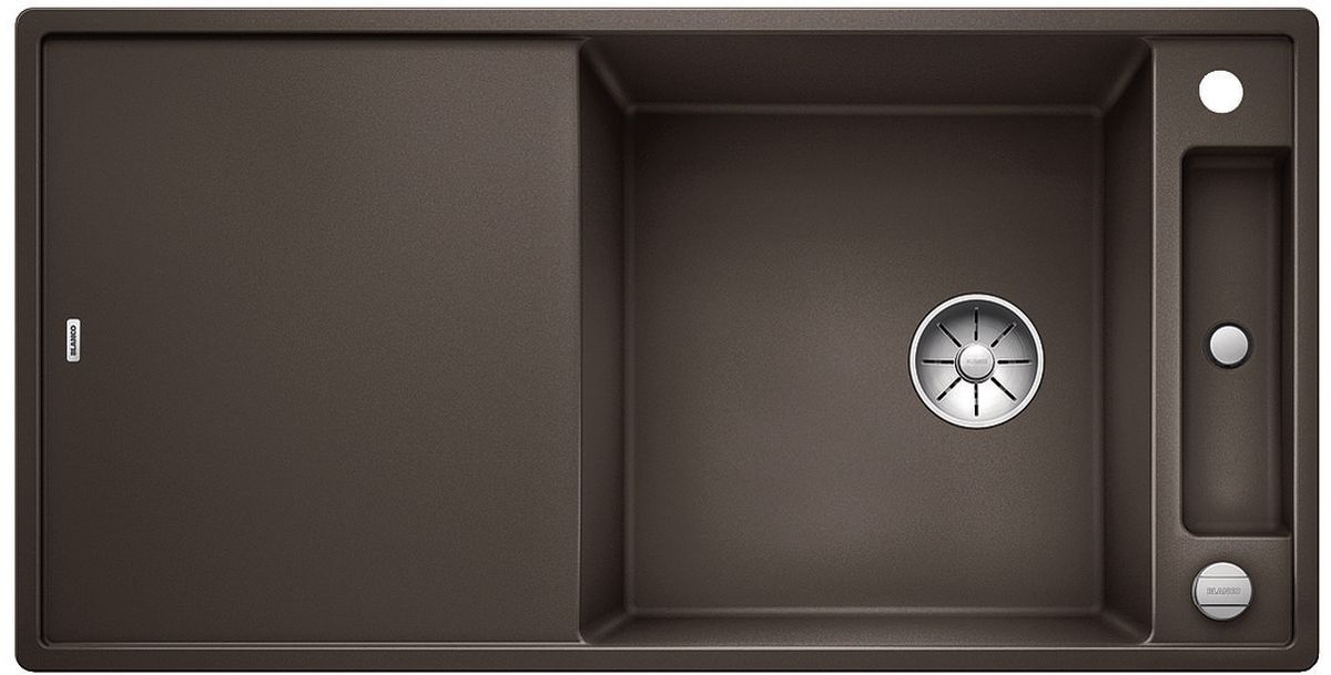 Blanco Axia III XL 6 S zlewozmywak 100x51 cm z Silgranit PuraDur ze szklaną deską kawowy 523519