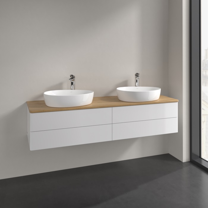 Villeroy & Boch Antao szafka 160x50x36 cm podumywalkowa wisząca biała-dab K28051GF