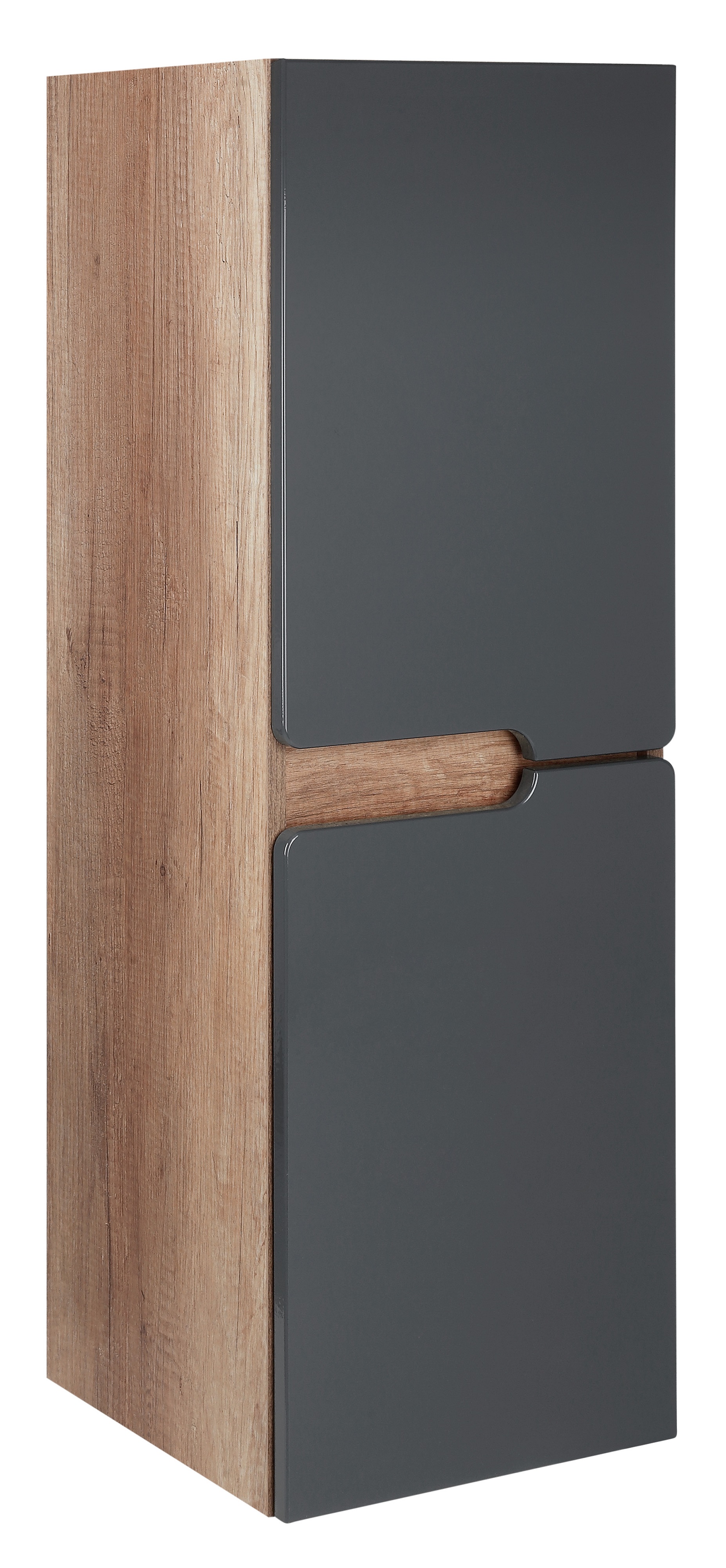 Astor Spectra Country szafka boczna 104 cm wisząca antracy/dąb country AM-SES-130-Y0 - Wysyłka w 24h