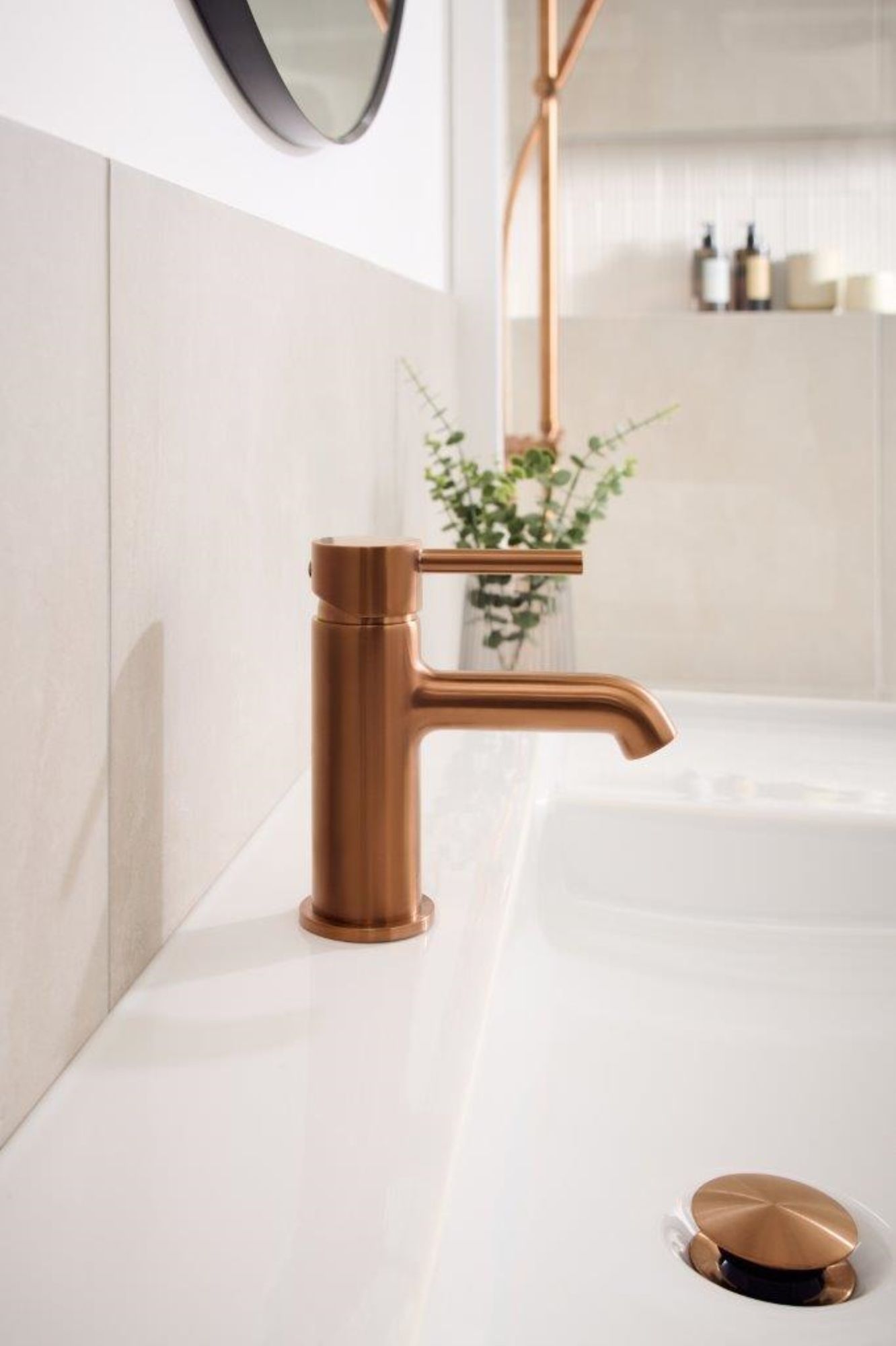 KFA Armatura Moza bateria umywalkowa stojąca miedź szczotkowana 5032-815-34