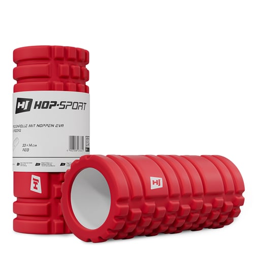 Wałek roller do masażu EVA 33cm czerwony