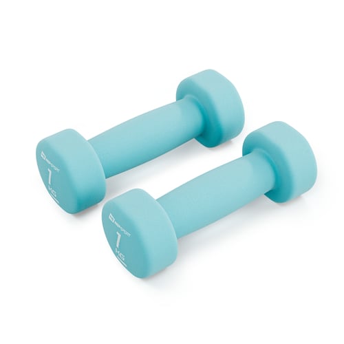 Zestaw hantelek żeliwnych neoprenowych 2x1kg