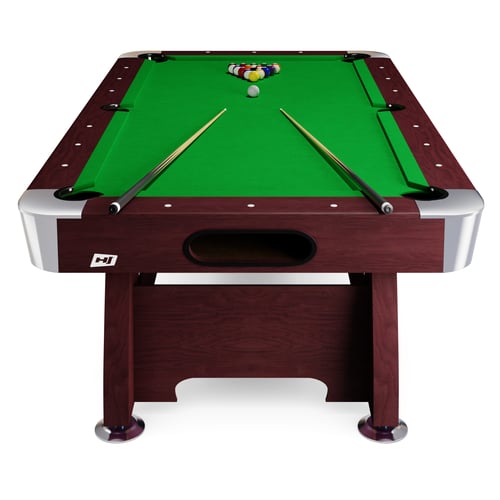 Stół bilardowy spływowy Vip Extra 7 ft wiśnia/zielony