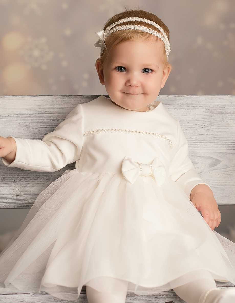 Sukienka do chrztu Klara ecru