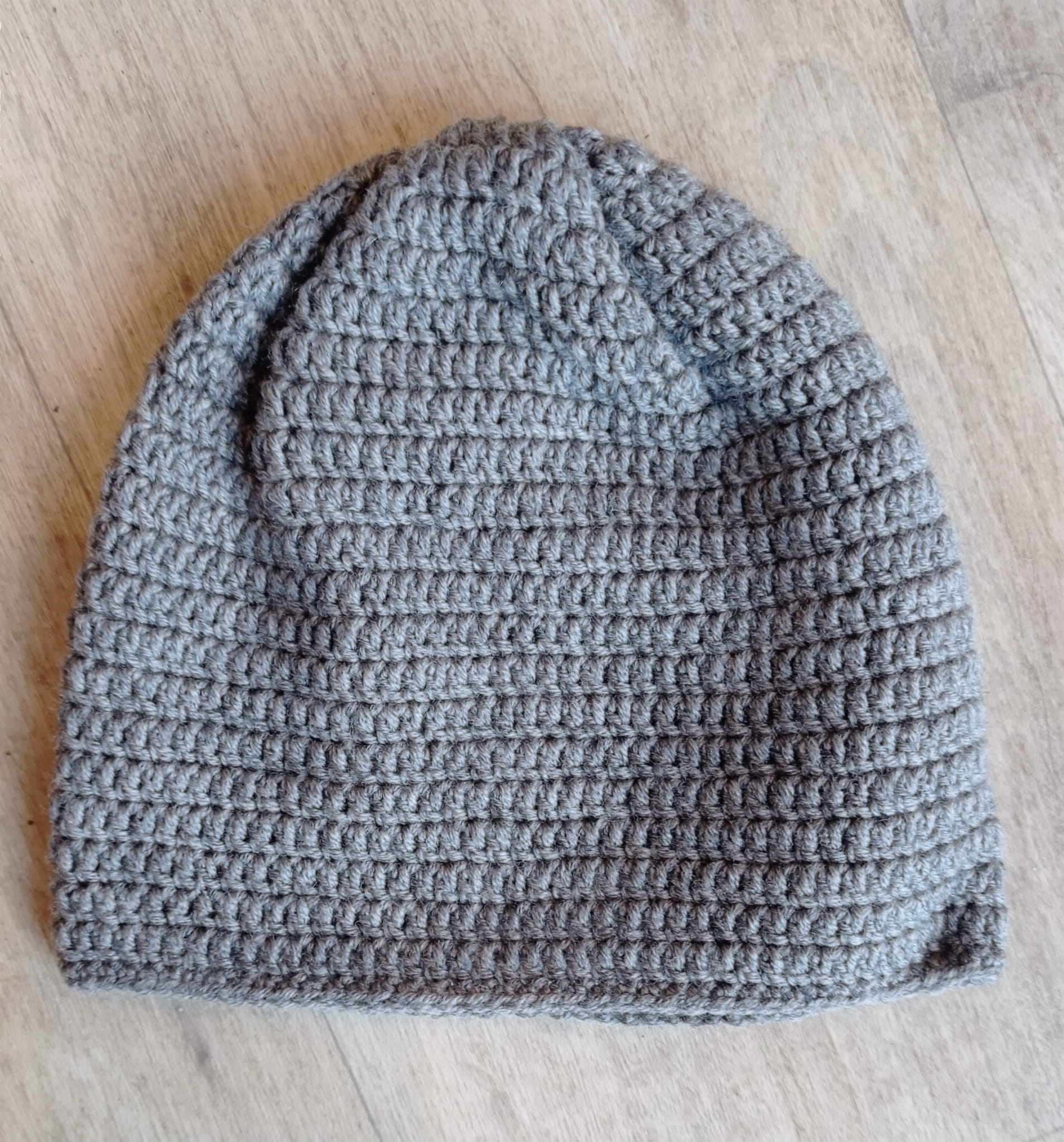 Laferio Ręcznie wykonana czapka z wełny Merino Baby szara