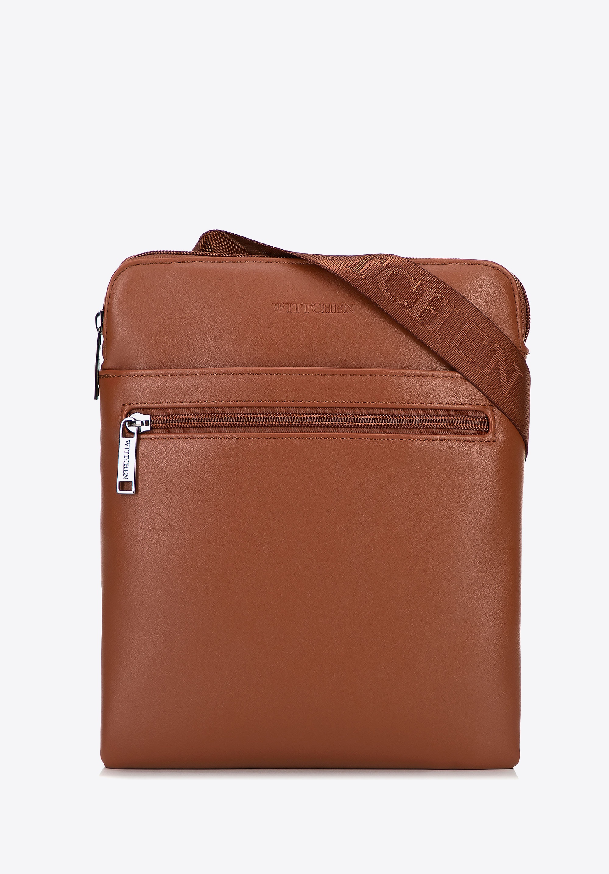 Męska listonoszka z imitacji skóry brązowa