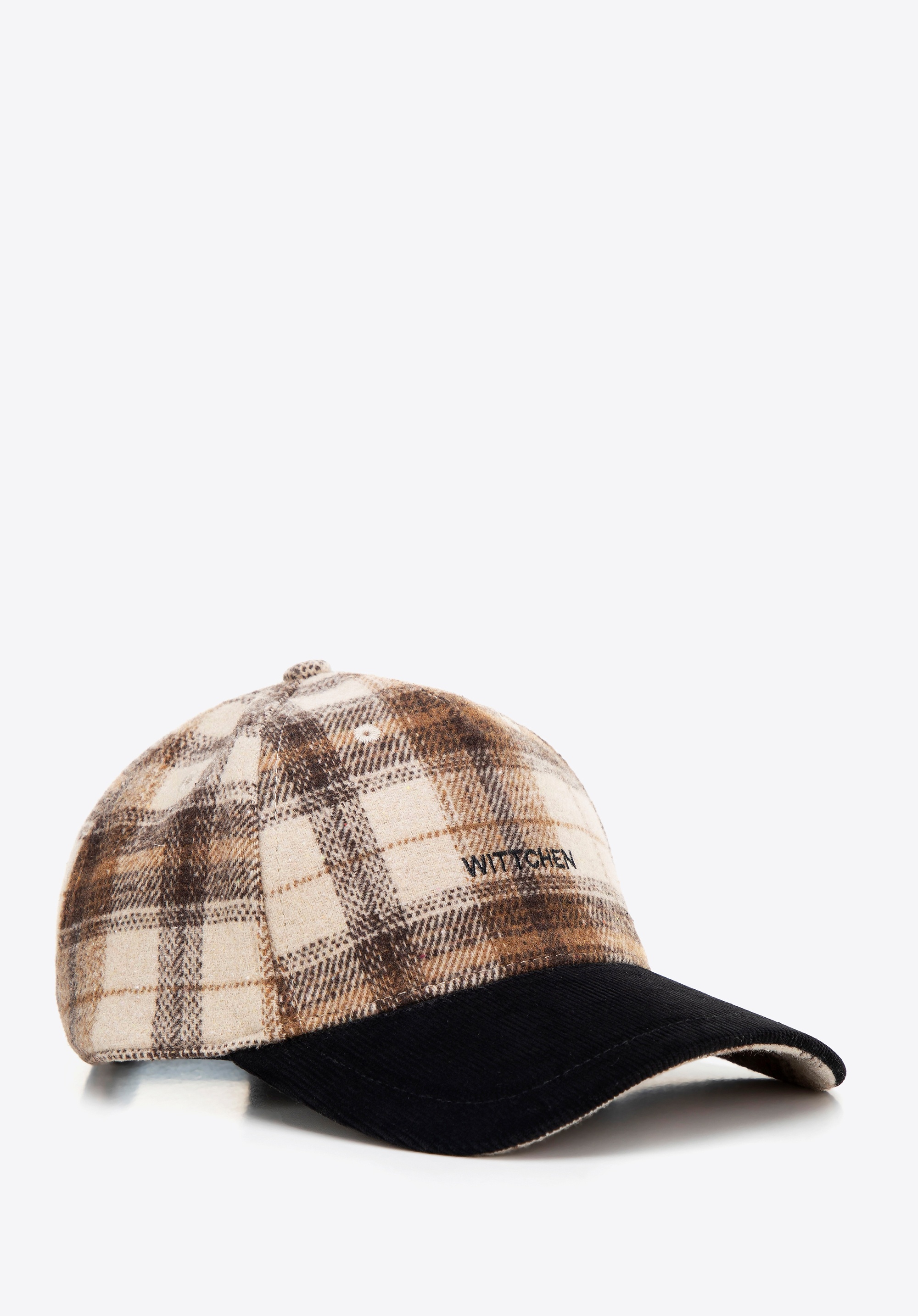 Dodatkowe rabaty - Męska czapka z daszkiem brązowo - beżowa