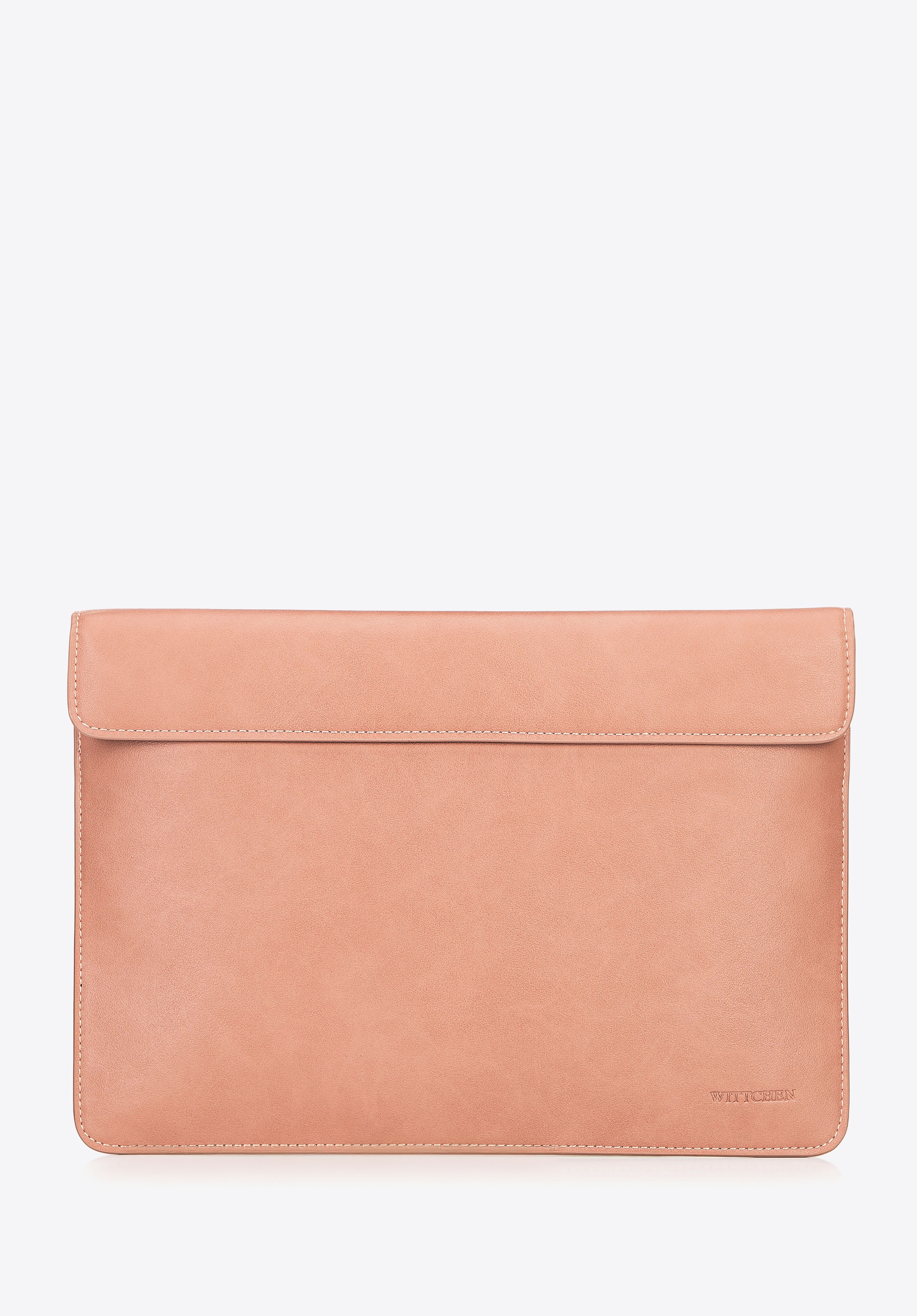 Etui na laptopa 13” z imitacji skóry różowe