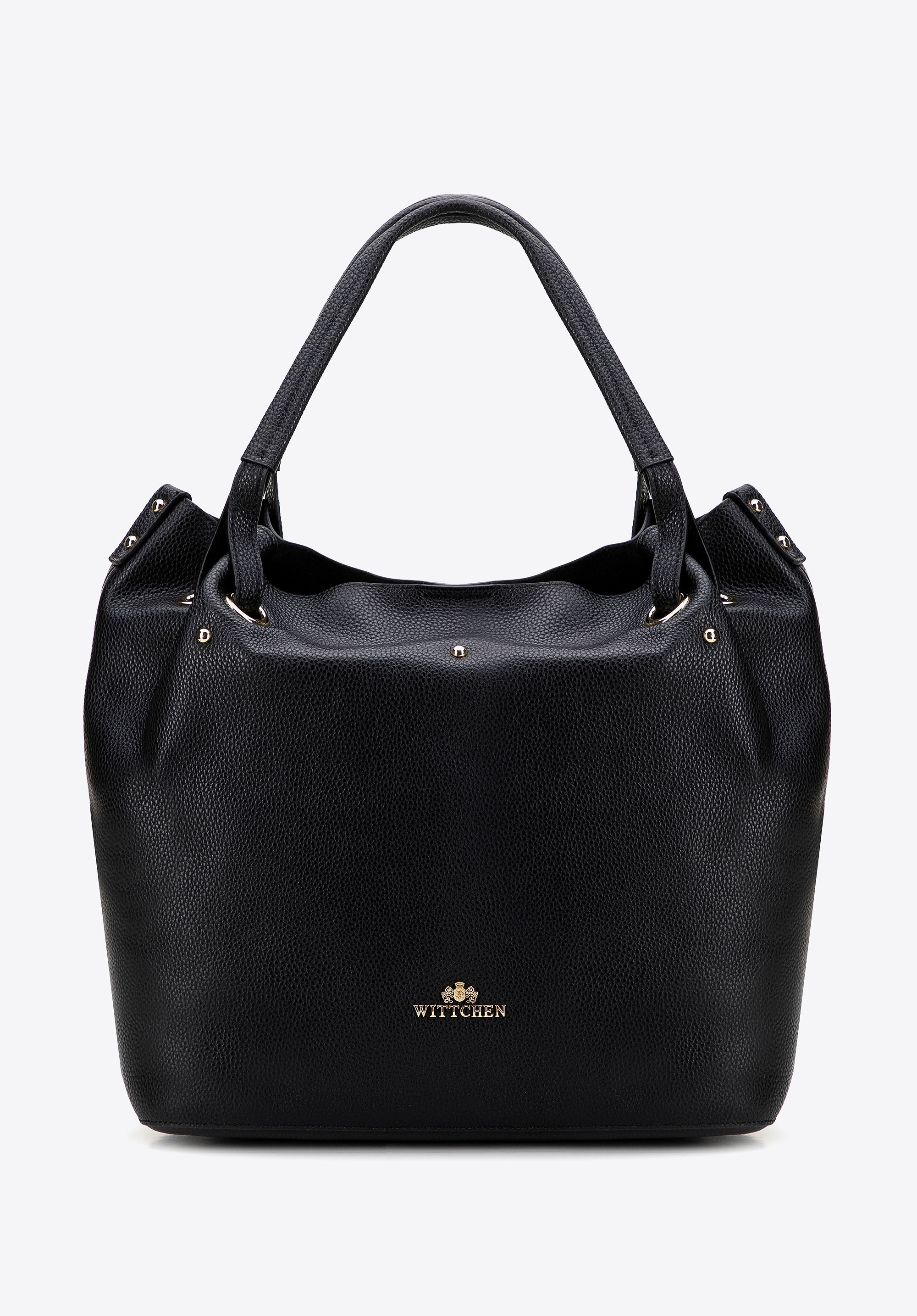 Damska torebka typu worek ze skóry naturalnej duża