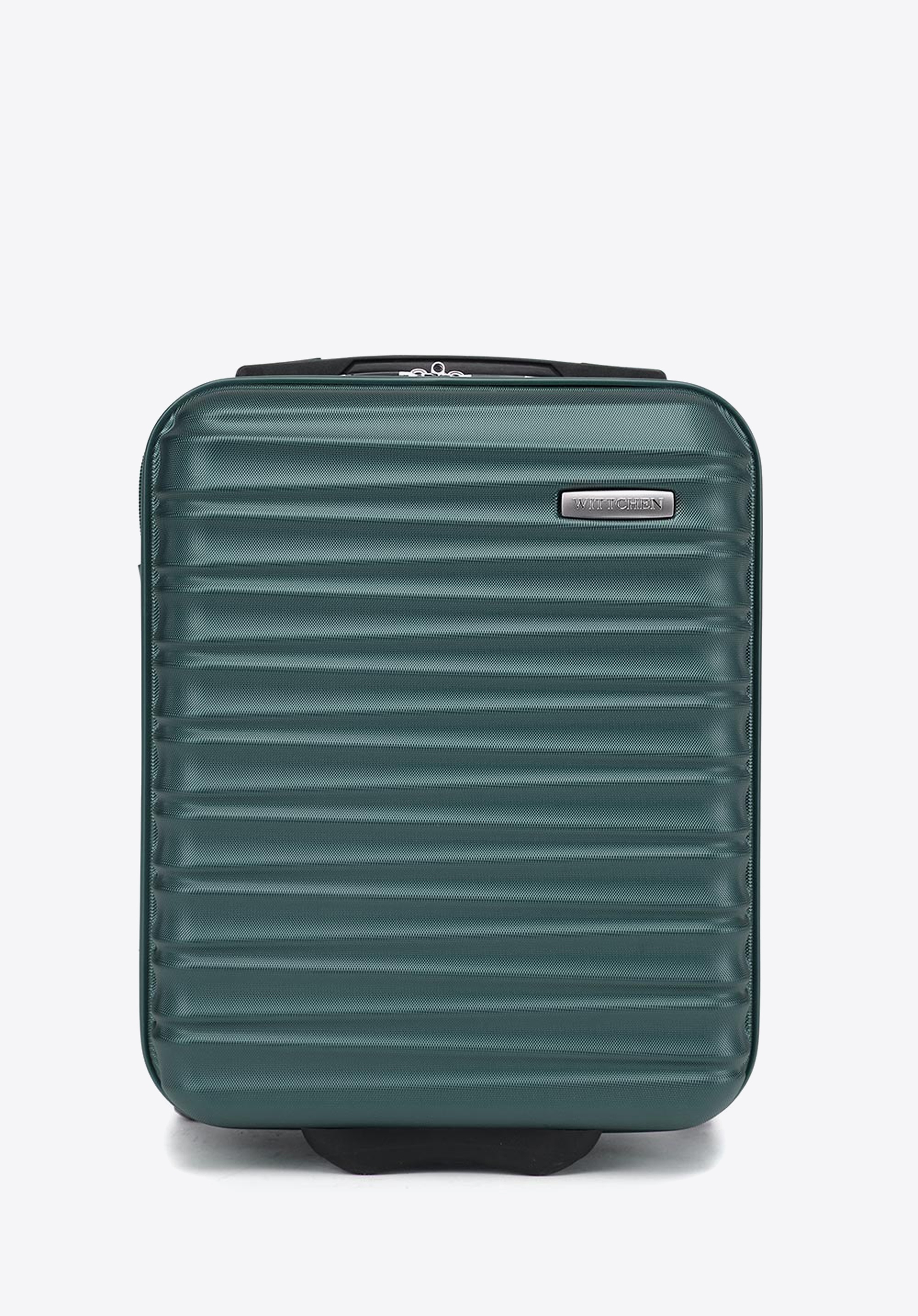 Walizka kabinowa z ABS-u z żebrowaniem zielona