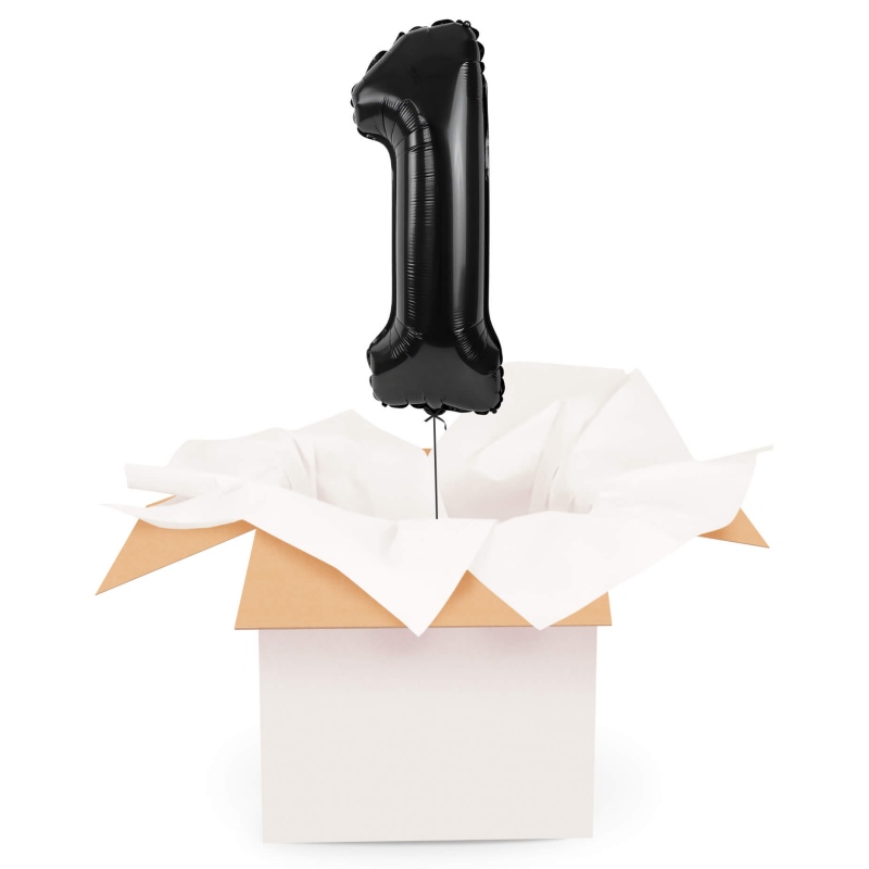 Kreator liczb z balonów, kolor czarny