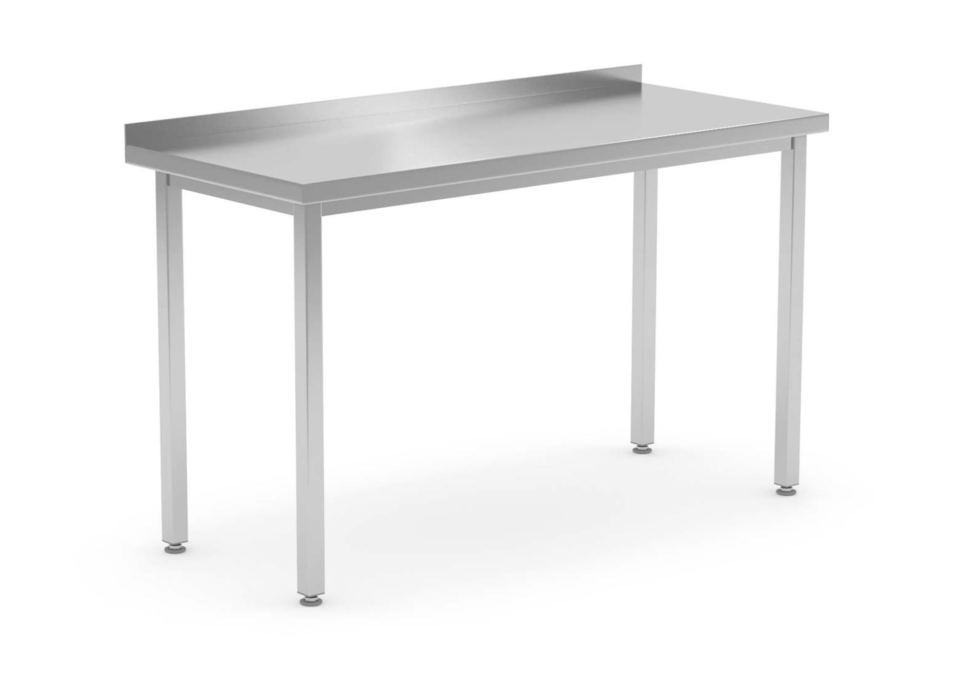 Stół gastronomiczny z rantem 140 x 60 cm, stal nierdzewna Hendi