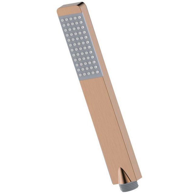 KFA Rączka prysznicowa LOGON stalowa 1-funkcyjna różowa złota szczotk